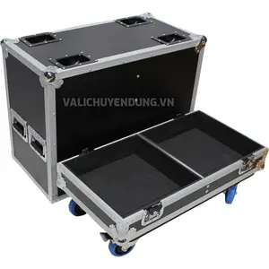 Professional Flight Case for Array Speaker Mobility Case with Wheels Carrying Aluminum case for Two Speakers