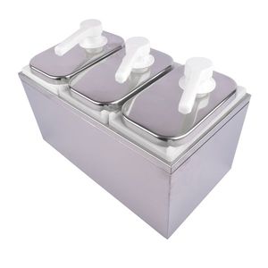 6L Stainless Steel Sauce Pump <b>Dispenser</b> Squeeze Condiment Dispensing Container <b>Drink</b> <b>Dispenser</b> with Pump Station - Product Image 5