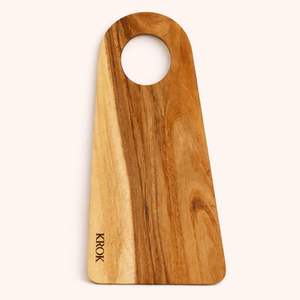 Planche à découper moderne avec grand trou de préhension, bords arrondis lisses, surface compatible avec les couteaux, idéale pour couper, servir et décorer - Product Image 1