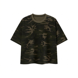 เสื้อยืดลายพรางโอเวอร์ไซส์ ยูนิเซ็กส์ แขนสั้น เสื้อผ้าสตรีทแวร์ฤดูร้อน ระบายอากาศได้ดี กันน้ำ ผลิตจากโพลีเอสเตอร์ พิมพ์ลาย เหมาะสำหรับการล่าสัตว์ ป้องกันรังสียูวี - Product Image 1
