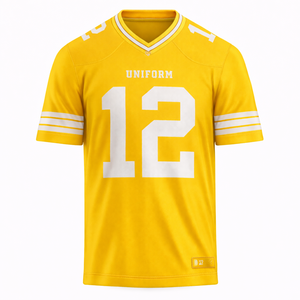 Jersey de Fútbol Americano Personalizado OEM, Uniformes de Equipo de Marca Privada, Números y Logotipos Personalizados, Tela de Sublimación de Alto Rendimiento - Product Image 3