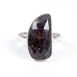 Anillo de Plata de Ley 925 con Zafiros Naturales Multicolores, Joyería de Diseño Hecha a Mano, Anillo Elegante de Moda Bohemia - Product Image 2