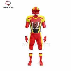 Hot <b>Sale</b> High Quality American Football Sport Jerseys Customizable Flag Pattern Top Selling Breathable Uniforms - Product Image 2