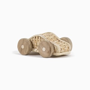 Garage en rotin pour jouets avec mini-voiture de poupée, circuit de course artisanal, achat en ligne pour jouets d'enfants - Product Image 5