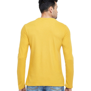 Prix d'usine T-shirt homme 100% coton à manches longues grande taille, personnalisable avec logo, pour la gym et l'entraînement, anti-plis - Product Image 4