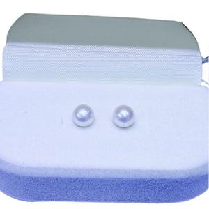 ต่างหูมุกน้ำจืดธรรมชาติจูจี้ 6-9 มม. ทรงกลม ไร้ตำหนิ ออโรร่า ไม่ตกยุค คลาสสิก สไตล์อเนกประสงค์ - Product Image 5