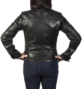 2026 New Fashion Genuine <b>Leather</b> <b>Jacket</b> for <b>Women</b> <b>Long</b> Sleeve Winter Breathable Waterproof Windproof Solid Dyed - Product Image 3