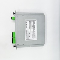 Pemisah tipe kaset optik, 1*2 1*4 1*8 1*16 1*32 1*64 FTTH serat optik PLC Splitter SC/APC SC/UPC