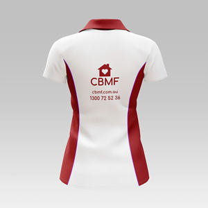 เสื้อโปโลผู้หญิงแขนสั้นสไตล์โมเดิร์น ปักโลโก้ด้านหลังและด้านหน้าตามสั่ง สำหรับงานอีเว้นท์ ชุดยูนิฟอร์ม สั่งซื้อจำนวนมาก - Product Image 2