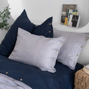 Parure de lit 4 pièces haut de gamme : 2 taies d'oreiller, housse de couette, drap-housse – Style moderne, teint en fil, doux, respirant, durable – OEM ODM - Product Image 3