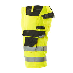 Wholesale Custom Made Safety Cargo Pocket Shorts Reflective Tape Road Hi Viz Construction Safety <b>Working</b> Shorts for Worker - Product Image 3