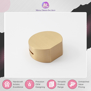 Proveedor de Origen Indio que Vende Porta Tarjetas de Visita Redondos Clásicos de Oro de Primera Calidad, Porta Menús de Latón a un Precio Mínimo - Product Image 4
