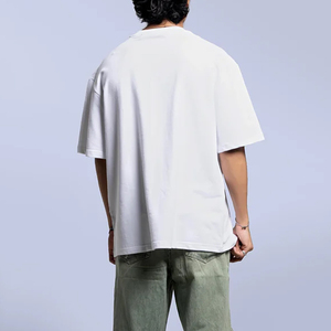 T-shirt Streetwear Homme 100% Coton Surdimensionné Épais Uni – Personnalisable par Sérigraphie Écologique - Product Image 2