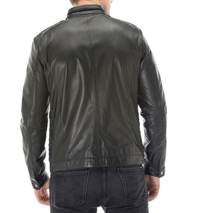 Top Trending Quick Dry and Cowhide Leather Fabric Made Men Leather <b>Jackets</b> With Custom Embroidery Logo - Product Image 5