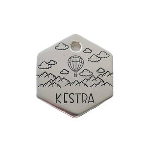 Etiqueta de Collar de Metal de último diseño para mascotas, perros y gatos, etiquetas de Collar de Metal en nombres personalizados a precios al por mayor - Product Image 1