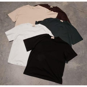 <b>100</b>% <b>Polyester</b> Crew Neck Men's T-<b>Shirt</b> Solid Color Tee Front Custom Logo Silk Screen Printed Anti-Pilling Casual Knitted - Product Image 1