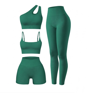 Ensemble de soutien-gorge de yoga premium pour femmes, vêtements de sport, leggings d'entraînement, soutien-gorge de sport, tenue de fitness, tenue de course et d'entraînement pour femmes, vente en gros - Product Image 5