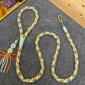 SN HANDICRAFTS Premium Eco-Friendly Modern Animal Print Heavy Duty <b>Dog</b> <b>Leash</b> with 100% Cotton Material and Bowknot Decoration - Product Image 1