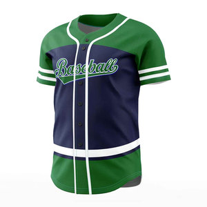 Custom Manufacturer's Adults Size Baseball Jersey Top Selling Breathable 100% Cotton Anti-Bacterial Quick Dry Baseball Jersey - Product Image 3