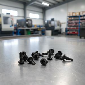 PDC 11 Tornillo de cabeza plana de acero al carbono recubierto de negro con punta de taladro Phillips, grado 4.8/6.8 DIN/ISO 3.5-4.8mm - Product Image 1