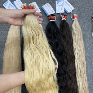 GRANDE COMMANDE : Extensions de cheveux humains en vrac, prix de gros direct usine du Vietnam, longueurs complètes de 6 à 32 pouces, diverses couleurs - Product Image 4