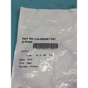 LAM 734-092561-267 O-RING 8.234 ID X .139 C/S - Équipements et pièces semi-conductrices d'occasion fiables à l'échelle mondiale - Product Image 1