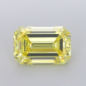 Diamant naturel fantaisie jaune intense taille émeraude 5.00-5.05 carats VS1 certifié, pierre précieuse non montée pour la fabrication de bijoux fins - Product Image 2