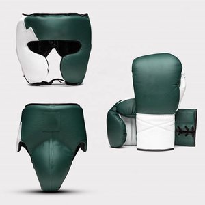 Mahmad Sports – Nouveauté : Ensemble de boxe et d'entraînement en cuir véritable, style coupé, avec logo personnalisé imprimé, équipement de protection original - Product Image 2