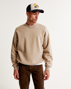 เสื้อสเวตเชิ้ตผู้ชายคุณภาพสูง ผ้าฝ้าย 100% ทรงโอเวอร์ไซส์ พร้อมชุดเสื้อฮู้ดคอกลมสำหรับฤดูหนาว พิมพ์ลายนูนโลโก้ตามสั่ง - Product Image 4