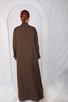 Abaya élégante et luxueuse, magnifique travail artisanal, manches longues, style unique, tendance pour femmes