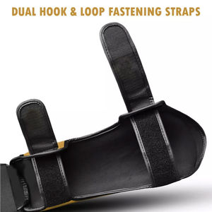 Nouvel Arrivage Protège-tibias en Cuir de Haute Qualité pour Entraînement MMA et Muay Thai, Équipement de Protection Personnalisé pour le Kickboxing - Product Image 6