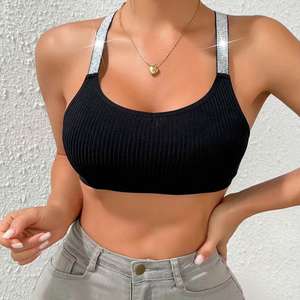 Pakistan fait nouveau Design vêtements d'entraînement femmes Fitness soutien-gorge meilleure qualité 100% côtelé femmes Fitness soutien-gorge 2025 - Product Image 1