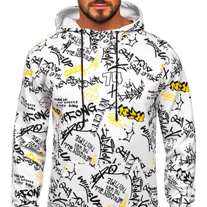 Sweat-shirts à capuche pour hommes, sublimation de qualité supérieure, sweat-shirt à capuche personnalisé, vêtements de sport athlétiques, impression par sublimation sur toute la surface, coupe confortable - Product Image 6