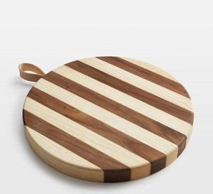 Planche à découper rectangulaire en bois émaillé à motif ethnique avec poignée, écologique, compatible lave-vaisselle, décoration de cuisine - Product Image 4
