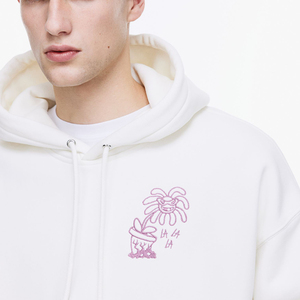 Custom Logo Printing Embroidery Long Sleeve Waffle <b>Pullover</b> <b>Mens</b> Hoodies Sweatshirts Casual Hoodie With Kangaroo Pocket - Product Image 2