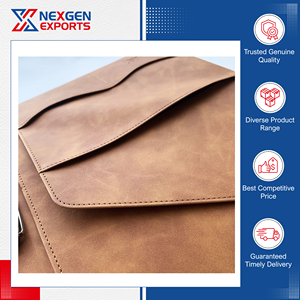 Nexgen Exports - Carpeta de Presentación de Cuero PU Duradera de Calidad Superior, Impresión por Sublimación, Diseño de Logotipo Personalizado para - Product Image 2