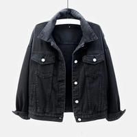 Veste d'hiver décontractée unisexe en toile denim rose, col montant, manches régulières, boutonnée, respirante, haute qualité, best-seller