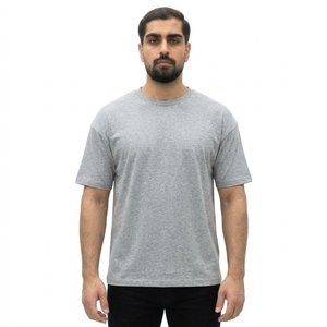 <b>Men's</b> Regular Fit Short Sleeve Solid <b>Navy</b> <b>Blue</b> Cotton Jersey <b>T</b>-<b>Shirt</b> O-Neck Casual Streetwear Breathable 220g - Product Image 3