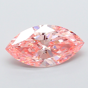 Fancy <b>Pink</b> Marquise Cut Lab grown Diamond Loose Stone For Jewelry Making - Product Image 2
