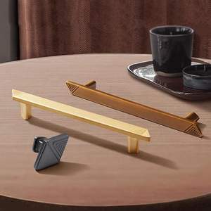 Poignées et boutons de porte uniques en laiton, poignées de tiroir en laiton antique, quincaillerie vintage en laiton massif et métal artisanal - Product Image 2