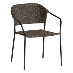 Sillas de Jardín Modernas y Sencillas de Alta Calidad Sanfurni Raya, Duraderas e Impermeables, con Estructura Metálica y Mimbre de Ratán Hecho a Mano - Product Image 3