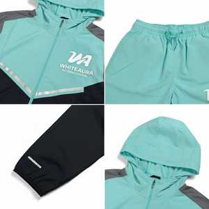Chaqueta y Pantalones Cortos Impermeables, Reflectantes y Ligeros de Nailon 100% Ecológico con Logotipo Personalizado, Conjunto de 2 Piezas - Product Image 4
