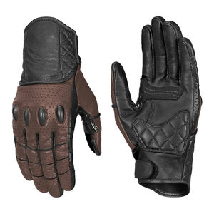 Gants de moto en cuir synthétique antidérapants à prix de gros, gants de conduite en cuir premium pour moto, motocross, résistants à l'humidité - Product Image 1