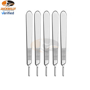 ด้ามมีดผ่าตัดสเตนเลสสตีลเกรดพรีเมียม ใบมีดผ่าตัดปลอดเชื้อแบบใช้แล้วทิ้ง ด้ามจับแบบใช้ซ้ำได้ - Product Image 3