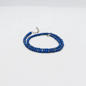 AAA Lapis Lazuli Rondelle Collier de perles 16 pouces à facettes pierre naturelle Choker cadeau pour elle - Product Image 2