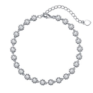 Bracelet en Moissanite de Qualité Supérieure pour Femme, Bijou Élégant et Scintillant Style Tennis, Idéal pour Mariage, Soirée et Anniversaire - Product Image 5