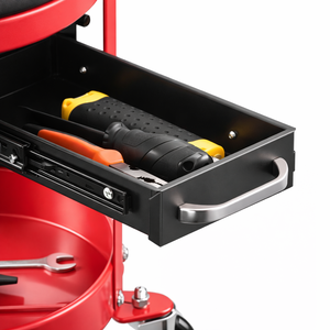 360 Swivels Rolling Creeper Seat with Drawers Garage <b>Stool</b> with Wheels Tool Storage <b>Workshop</b> Mechanic Seat GAPGAR028 - Product Image 4