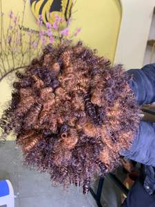 วิกผมหยิกแบบสั้นสำหรับฤดูใบไม้ผลิพร้อมผมต่อเกรดเวียดนามจากเวียดนามเรสผมคนผมแท้คุณภาพสูงจากผู้ขายในเวียดนาม - Product Image 6