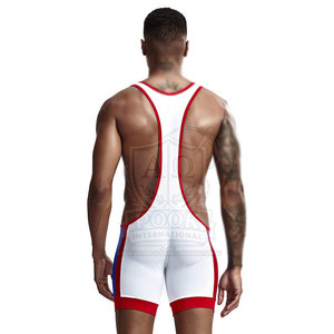 Venta en Línea del Singlet de Lucha Libre Más Vendido al por Mayor, Singlet de Lucha Libre Ligero de Estilo Único - Product Image 6