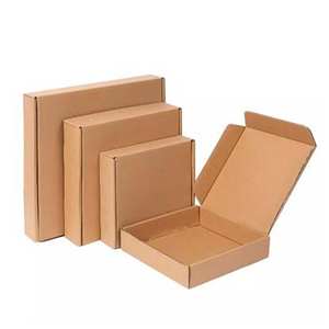 Boîte d'expédition en carton ondulé avec logo personnalisé pour l'emballage de vêtements, boîte en papier pour l'expédition de vêtements de marque de luxe - Product Image 5